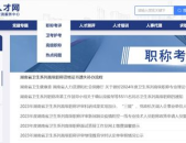 湖南省卫生人才网官网,助力医疗卫生人才交流与发展平台